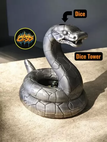 Stone Snake Dice Tower