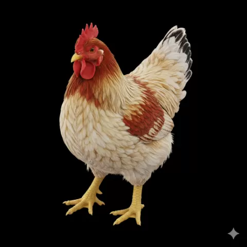 Bantam chicken walking small steps, bird, birds, avian, animal, wildlife, nature, wings, feathers, beak, flight, flying, perch