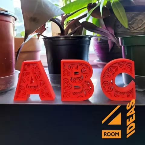Hearts Alphabet Letters Set