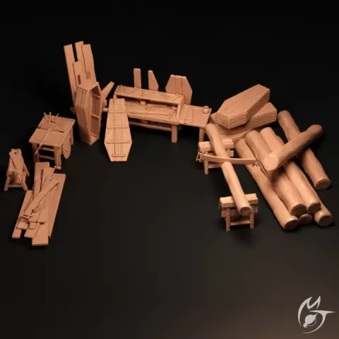 Coffin Maker & Carpenter Objects & Props by Making Tlon