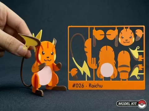 Pokemon #026 - Raichu kit card