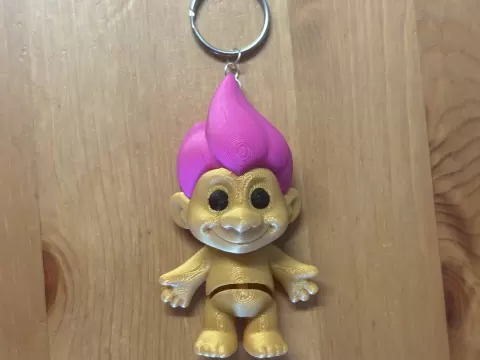 Flexi Troll Keyring