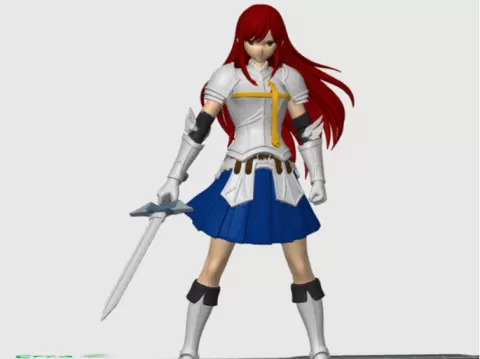 D&D Miniatur / FairyTail Erza Scarlet