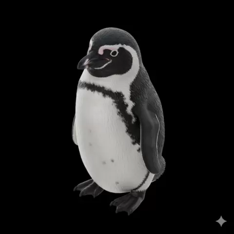 Galápagos penguin small compact, bird, birds, avian, animal, wildlife, nature, wings, feathers, beak, flight, flying, perch