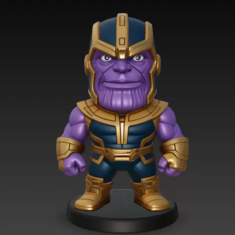 Chibi Thanos - Marvel Stylized 3D Printable Figure