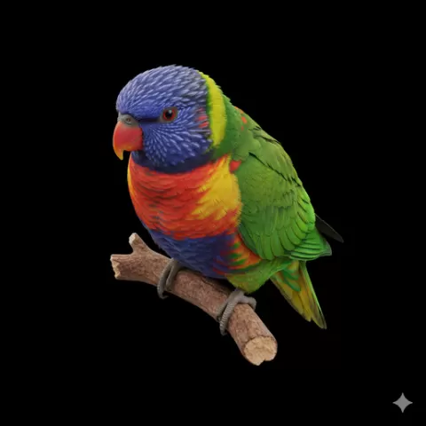 Lory parrot perched small, bird, birds, avian, animal, wildlife, nature, wings, feathers, beak, flight, flying, perch