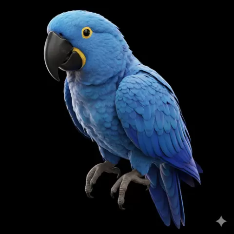 Hyacinth macaw large perched, bird, birds, avian, animal, wildlife, nature, wings, feathers, beak, flight, flying, perch