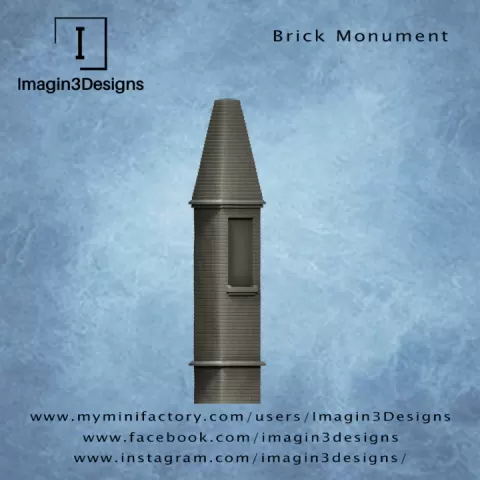 Brick Monument by Imagin3Designs