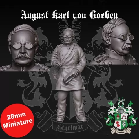 Kingdom of Prussia: August Karl von Goeben 1864-71 [monopose + extra head] by Styriwar