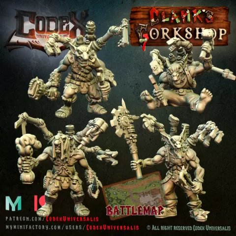 Goblins with Backpack Tinkerers Pack by Codex Universalis