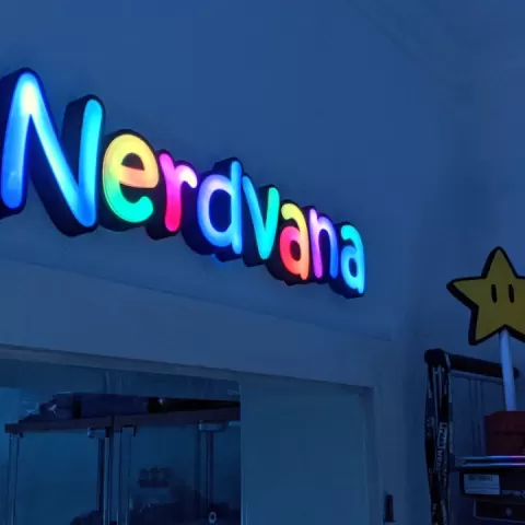 Nerdvana marquee by Blech Eimer