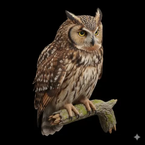 Fish owl heavy perched, bird, birds, avian, animal, wildlife, nature, wings, feathers, beak, flight, flying, perch