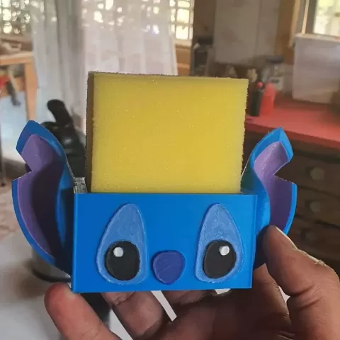 Sponge holder Stitch - Creathings3D