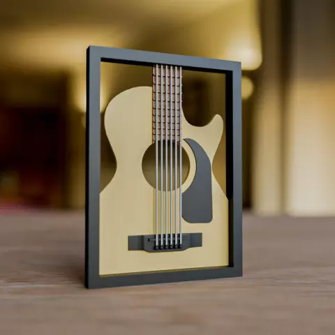 Acoustic Guitar Frame - Matb3d