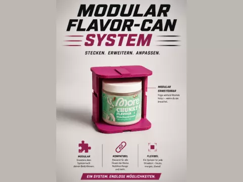Modular Flavor Dosen Regalsystem (More, Rocka uvm)