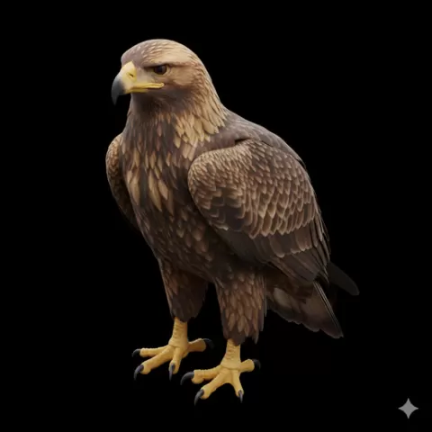 Eastern imperial eagle neutral display, bird, birds, avian, animal, wildlife, nature, wings, feathers, beak, flight, flying, perch