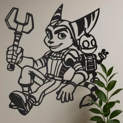 Ratchet & Clank - Wall Decoration