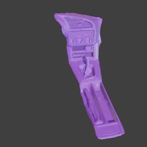 BMW E36 Sedan Interior Tunnel 3D Scan