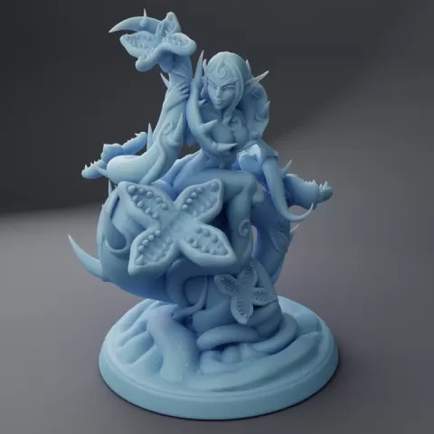 Alluring Alraune ( Female Flower Dryad / Plantfolk / Venus Flytrap Dryad ) by Twin Goddess Miniatures