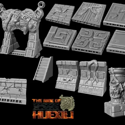 "The rise of Huexili" OpenLOCK Dungeon set by Mojibake Collectibles