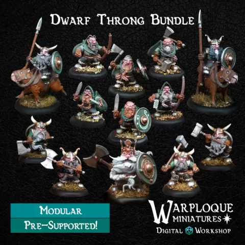 Dwarf Throng Bundle by Warp Miniatures