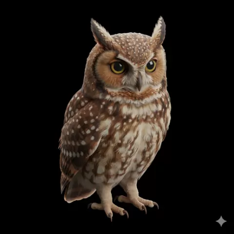 Screech owl alert posture, bird, birds, avian, animal, wildlife, nature, wings, feathers, beak, flight, flying, perch