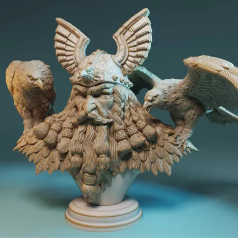 Ulric, The Lord Of The Birds - bust by Claydemon Miniatures