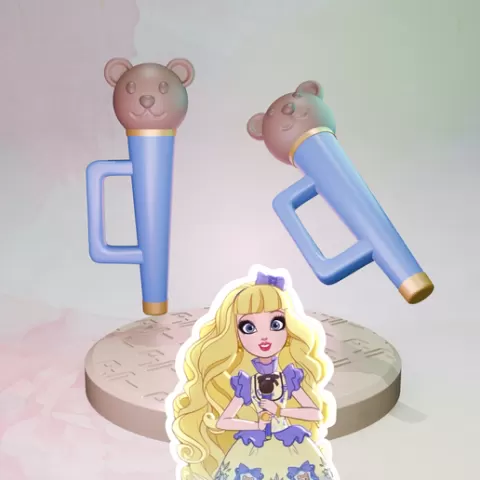 Ever After High Custom microphone Blondie Lockes Basic/First Chapter inspired