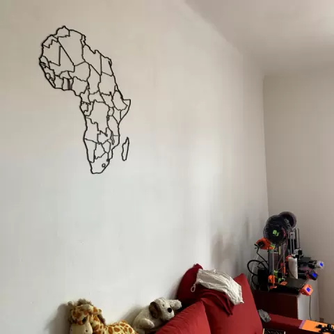 Africa map by Ladislav Basek