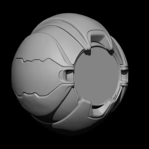 Sci-Fi Mechanical Sphere - High Detail 3D Model