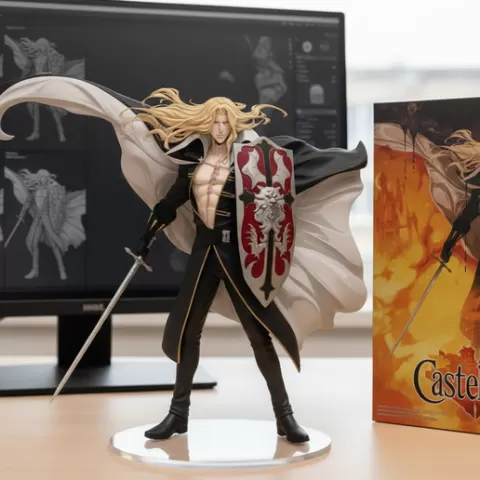 ALUCARD: The Son of Dracula! ⚔️ 3D Model of the Castlevania Warrior (Symphony of the Night)