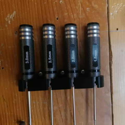 Hex Driver Holder / Mount by Valenin 3D