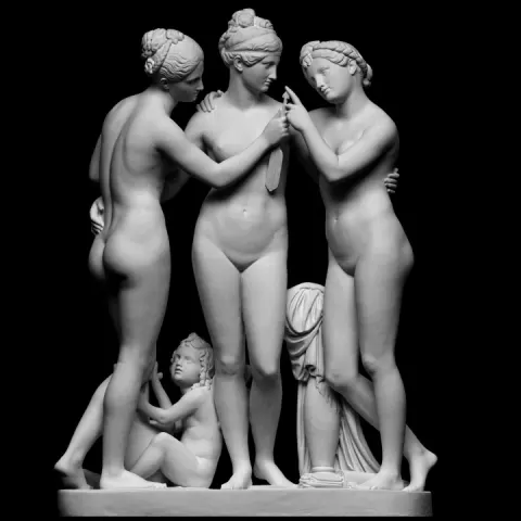 The Graces with Cupid's Arrow, and Cupid with the Lyre by Thorvaldsens Museum