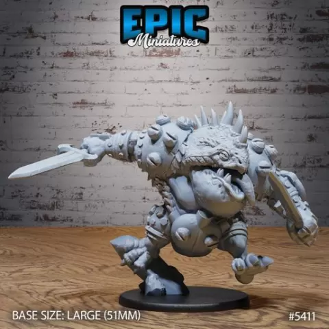 Bulky Lizard Bandit Jump ‧ DnD Miniature ‧ Tabletop Miniatures ‧ Gaming Monster ‧ 3D Model ‧ RPG ‧ DnDminis ‧ STL FILE‧ DnD Miniature ‧ Tabletop Miniatures ‧ Gaming Monster ‧ 3D Model ‧ RPG ‧ DnDminis ‧ STL FILE