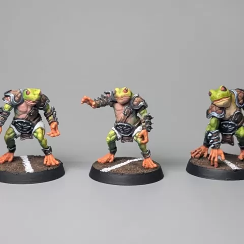 Linemans 4&5&6 - FANTASY FOOTBALL Frogs Forever Team by Galladur's 3D printed models