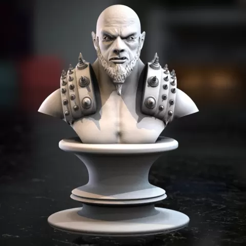 half-ogre bust by Andrea Crazer