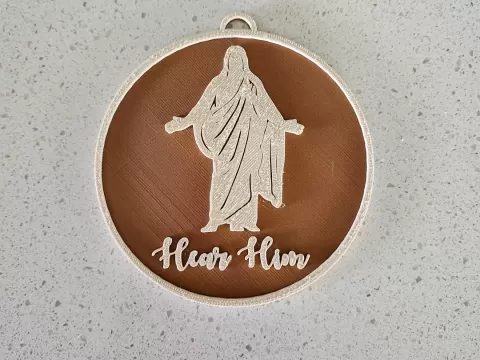 "Hear Him" Christus Ornament