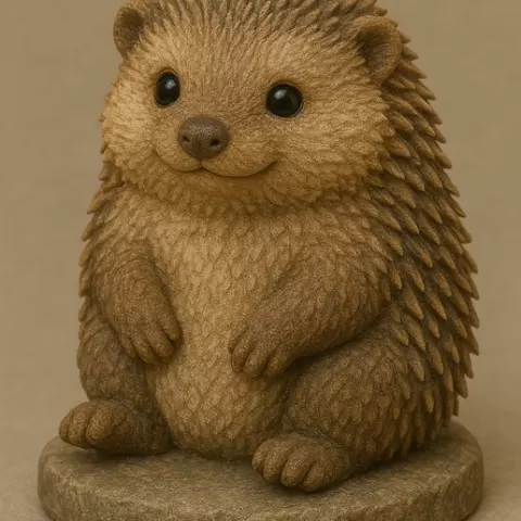 Adorable Hedgehog Statue Figurine