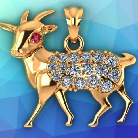 Goat pendant - N3675