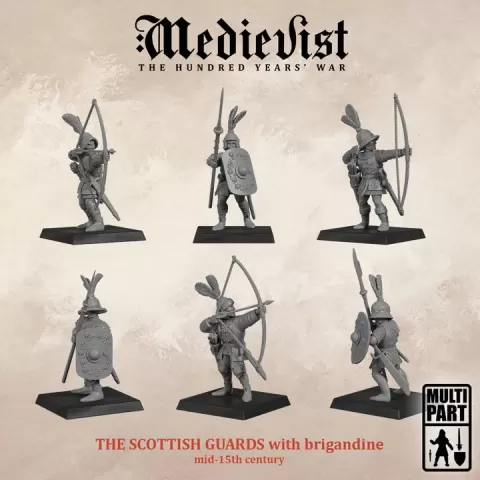 The Scottish Guards with brigandine / mid-15th century by Medievist: Miniature & Games