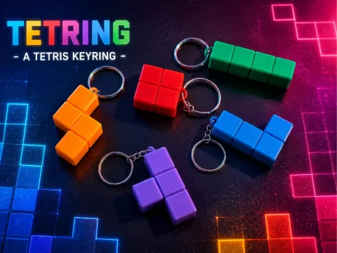 Tetring - The Retro Puzzle Keychains