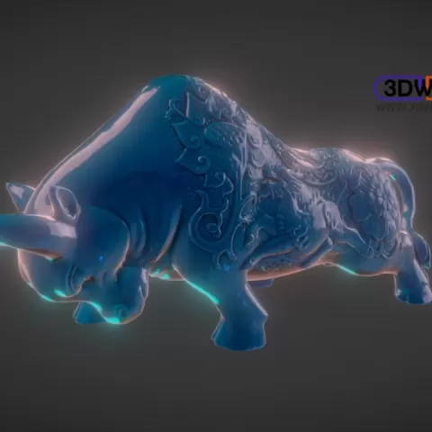 Bull Sculpture by 3DWP