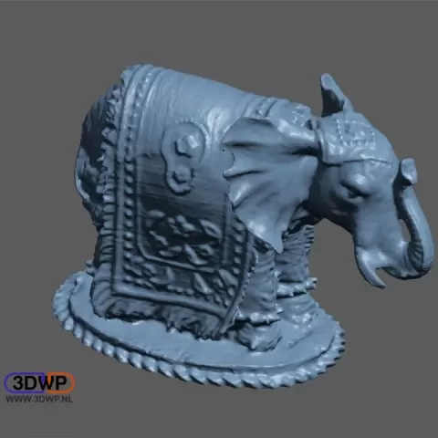 Elephant Sculpture 3D Scan by 3DWP