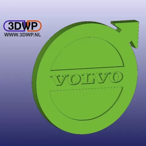 Volvo Logo Wall Hanger by 3DWP