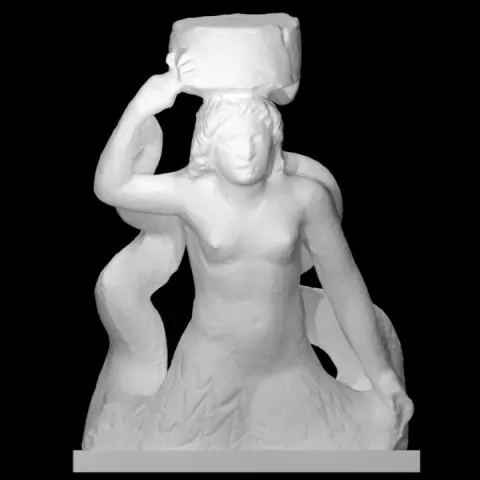 Statuettes of Tritonesses from the decoration of the Goddesses' throne. 2175 by Scan The World