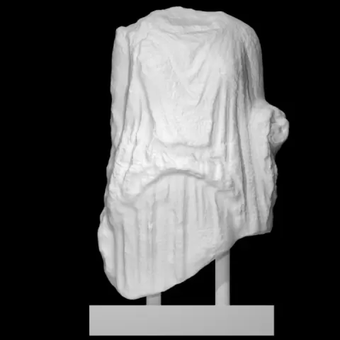 Upper body of a female statue wearing peplos (mantle) by Scan The World