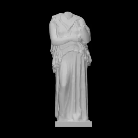 Statue of a woman wearing a peplos by Scan The World