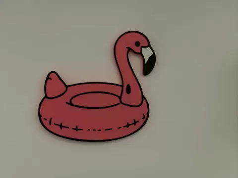 Flamingo Pool Float Bath & Body Works Soap Holder
