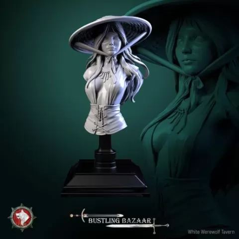 Rika Sharpwind - Pre-supported Bust STL.