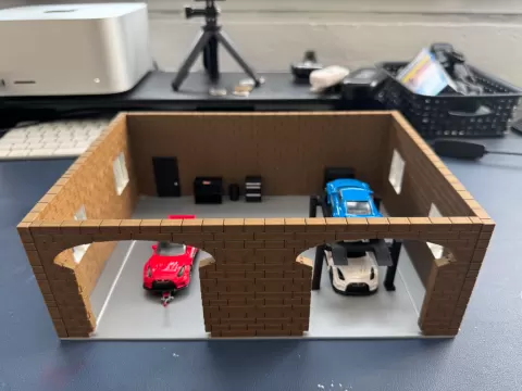 OldSchool garage for 1:64 scale cars